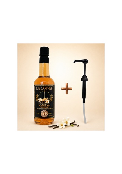 La Coffee Vanilya Aromalı Kahve Ve Kokteyl Şurubu 750 Ml - %100 Pancar Şekerli Diğer