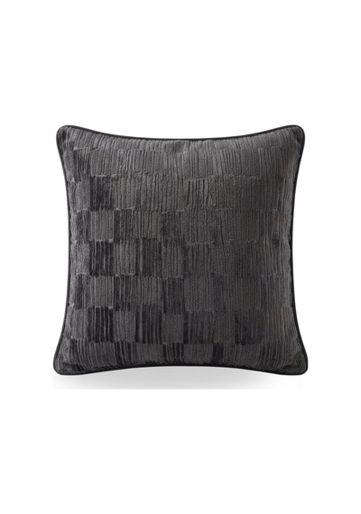 "pixel" Kadife Dokulu Kırlent Kılıfları - 45x45 Antrasit
