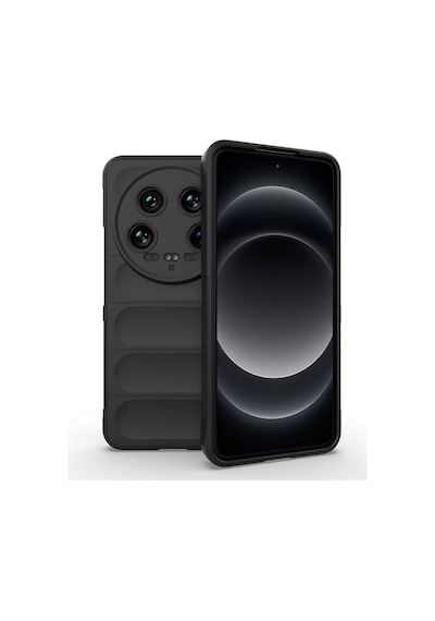 Xiaomi Mi 14 Ultra Kılıf Elde Tutma Kolaylıkla Kaydırmaz Kenar Line Dizayn Optietnik Kapak Siyah