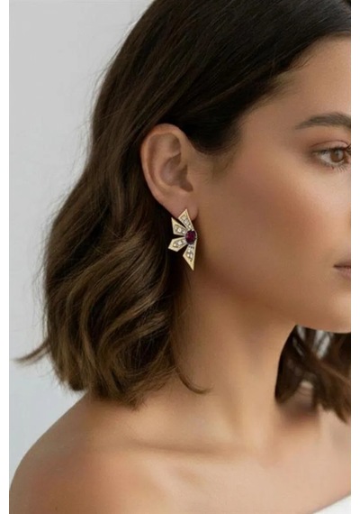 Çiçek Küpe - Pembe 01330370