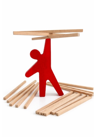 Ahşap Denge Oyunu Denge Çubukları Çocuk Eğlenceli Grup Oyunu Montessori Oyuncak