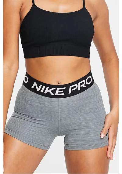 Nike Pro 365 Shorts Tights Gray Toparlayıcı 8 Cm Biker Tayt Şort Gri