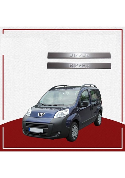 Peugeot Bipper Uyumlu Kapı Eşiği -2007 Paslanmaz Çelik Parça