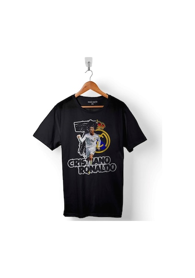Cristiano Ronaldo Cr7 Juventus Altın Top Ballon D'or Baskılı Tişört Unisex T-shirt 001