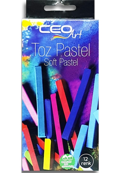Ceo Art Pa0001 Toz Pastel Boya 12 Renk