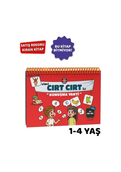 Cırt Cırt İle Konuşma Vakti 1-4 Yaş Aktivite Kitabı