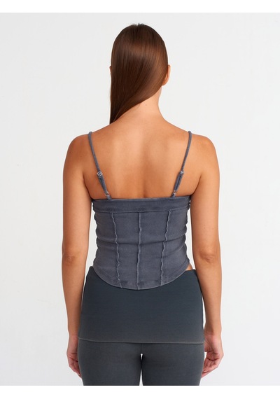 Dilvin Crop Top 101a20794 Antrasit
