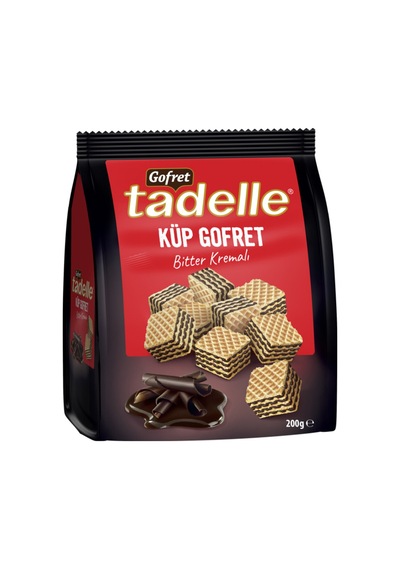 5 Adet Tadelle Küp Gofret Bitter Kremalı 200 G