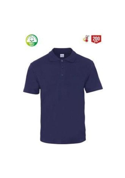 Myform 8101 Eco Polo Yaka Pike T-shırt - Lacivert Çok Renkli
