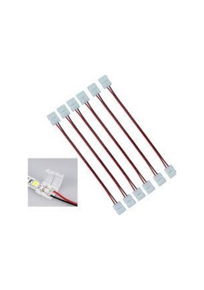 5 Adet 3 Çipli 5050 Şerit Led Ekleme Birleştirici 2 Pin Kablolu