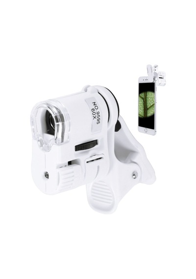 Nikula- 60x Mini Cep Telefonu Için Mandallı Mikroskop Uv Ledli Büyüteç Model Al2431