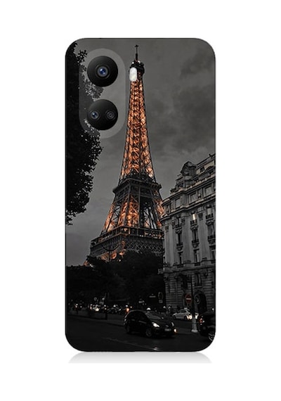 Huawei Nova 10 Se Uyumlu Eyfel Kulesi Gün Batımı Desenli Silikon Kılıf