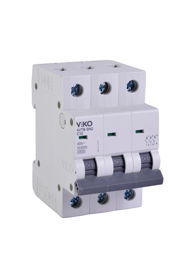 4vtb-3c10 Otomatik Sigorta 4,5ka C Tipi 3 Kutup 10a
