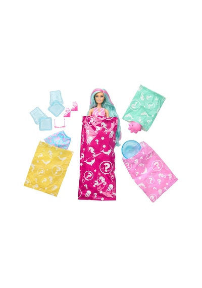 Jkf62 Barbie Pop Reveal Sürpriz Bebek - Mavi Saçlı