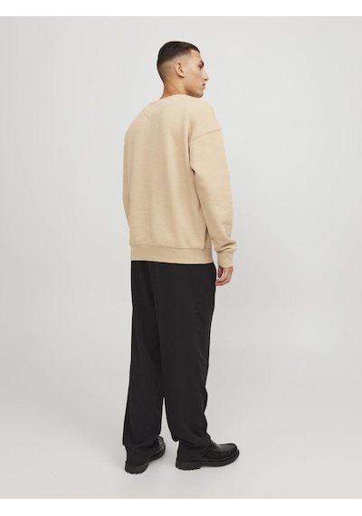 Jack & Jones Jjestar Basıc Sweatshirt 12208182 Bej