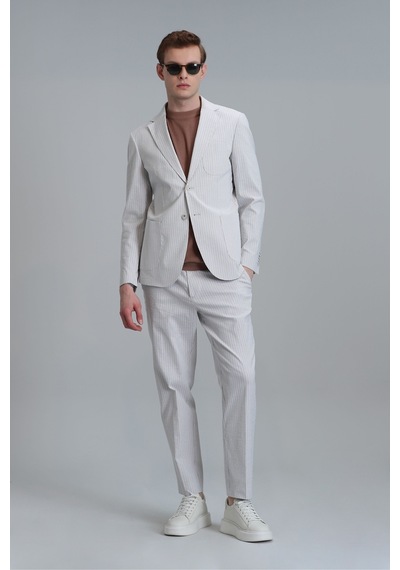 Lufian Cosby Spor Erkek Blazer Ceket Slim Fit Bej Bej 111140161100550 111140161100550 Bej