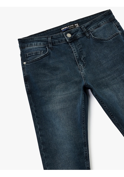 Koton Normal Bel Skinny Fit Jean Pantolon - Michael Jean İndigo Stone 6wam40051nd İndigo - Taş Koton Normal Bel Skinny Fit Jean Pantolon - Michael Jean İndigo Stone 6wam40051nd İndigo - Taş