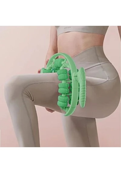 Hepsiuygunn 13 Tekerlekli Circular Lenfatik Masaj Roller - Selülit Giderici, Cilt Sıkılaştırıcı, Bacak Kol Sırt Masaj Aleti Çok Renkli