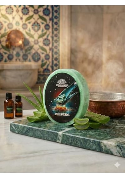 Doğal Süngerli Sabun, Aloe Vera İçerikli, Tüm Cilt Tipleri İçin, Doğal İçerikli 285 ML