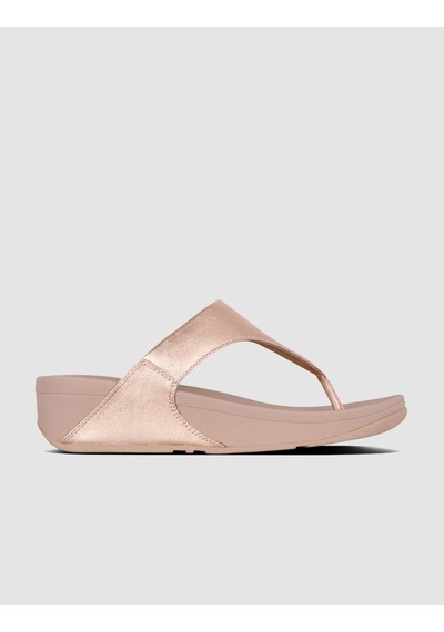 Fitflop Lulu I88 Hakiki Deri Rose Gold Kadın Parmak Arası Terlik Rose Gold