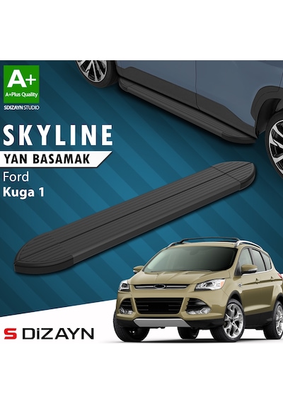 S-dizayn Ford Kuga 1 Skyline Siyah Yan Basamak 183 Cm 2008-2012 A+ Kalite