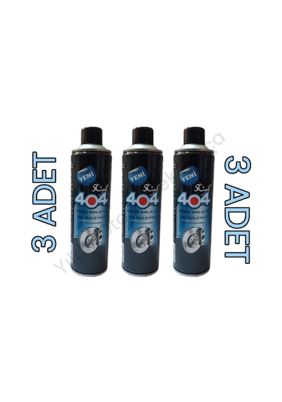 404 Fren Balata Ve Genel Temizleyici Sprey 500Ml. (3 Adet)