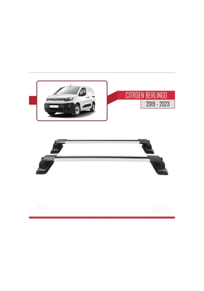 Citroen Berlingo 2019-2023 Arası İle Uyumlu Ace-3 Ara Atkı Tavan Barı Siyah 2 Adet