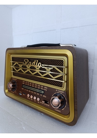 Bluetooth Hoparlör Fm Radyo Usb Tf Aux Ses Bombası Müzik Çalar Mp3 Çalar - Kahverengi- Tek Ebat