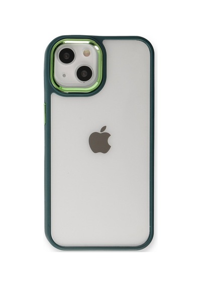Apple iPhone Uyumlu  14 Plus Uyumlu Kılıf Dora Kapak - Haki Yeşil
