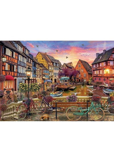 Educa 3000 Parça Fransa Colmar'da Kanal Manzarası Puzzle