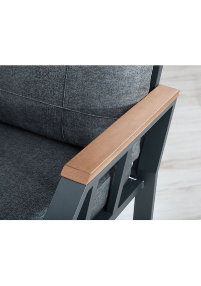 Tu Tienda 2 1 1 Sehpa Demonte Bahçe Balkon Mobilyası,koyu Gri Zahaviy