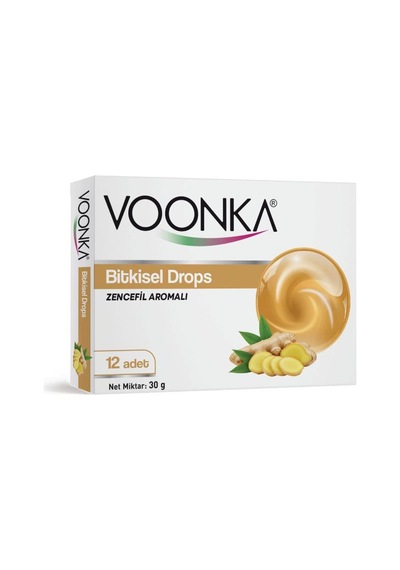 Voonka Pastil Zencefil Bitkisel Drops 12 Li