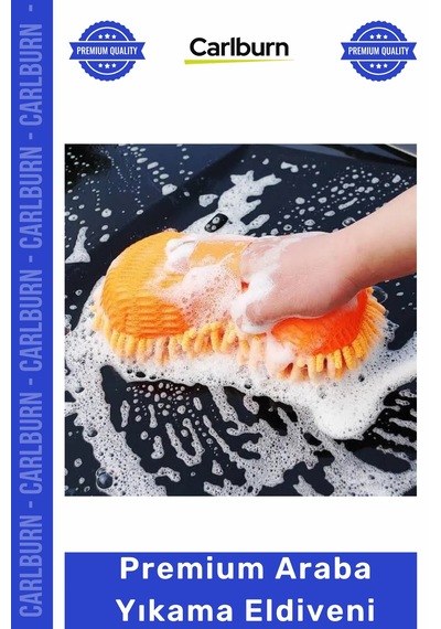 Eldiven Mikrofiber Çizmez Oto Bakım Lüks Köpüklü Yumuşak Süngerli Premium Araba Yıkama Eldiveni