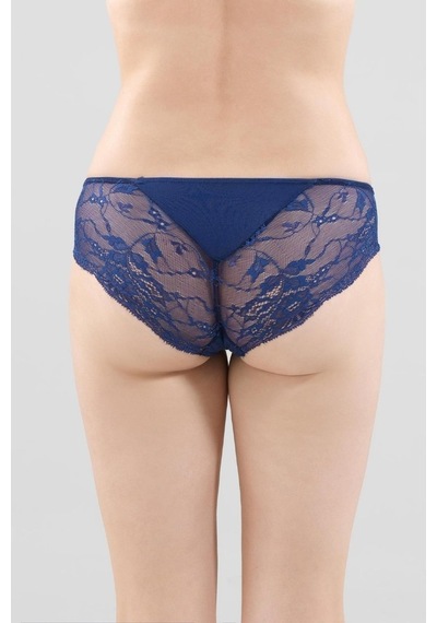 Blackspade 1349 Bayan Dantelli Lacivert Slip Külot