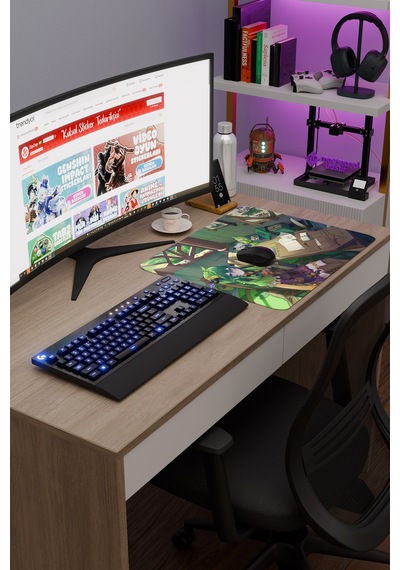 Collei Genshin Impact Anime Gacha V4 - 48x40 Xl Gaming Mouse Pad Fare Altlığı