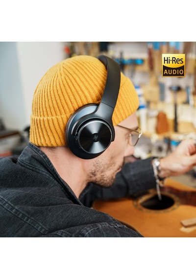 A10 Bluetooth Kulak Üstü Kulaklık, Hibrit Aktif Gürültü Önleme Özellikli 62 Saate Kadar Kablosuz Kulaklık, Hi-res Ses, Derin Bas, Seyahat İçin Mikrofon, Ev, Ofis İçin Siyah A10 Bluetooth Kulak Üstü Kulaklık, Hibrit Aktif Gürültü Önleme Özellikli 62 Saate Kadar Kablosuz Kulaklık, Hi-res Ses, Derin Bas, Seyahat İçin Mikrofon, Ev, Ofis İçin Siyah