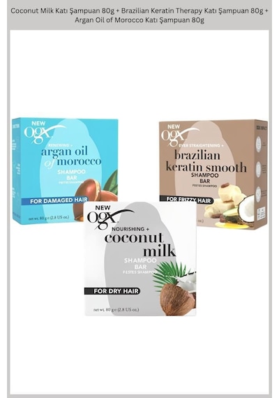 Coconut Milk +brazilian Keratin Therapy +argan Oil Of Morocco Katı Şampuan 80 G