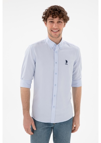 U.S. Polo Assn. Us. Polo Assn. Erkek Gömlek 50298009-vr003 Mavi