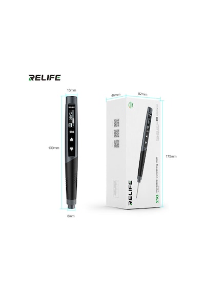 Relıfe 210 60w Taşınabilir Havya İle C210-k İpuçları Hızlı Isıtma