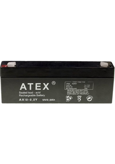 Atex AX-12V 2.2 AH Bakımsız Kuru Akü