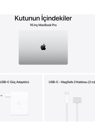 Apple Macbook Pro MX2W3TU/A M4 Max 48 GB 1 TB 16.2" MacOS Dizüstü Bilgisayar