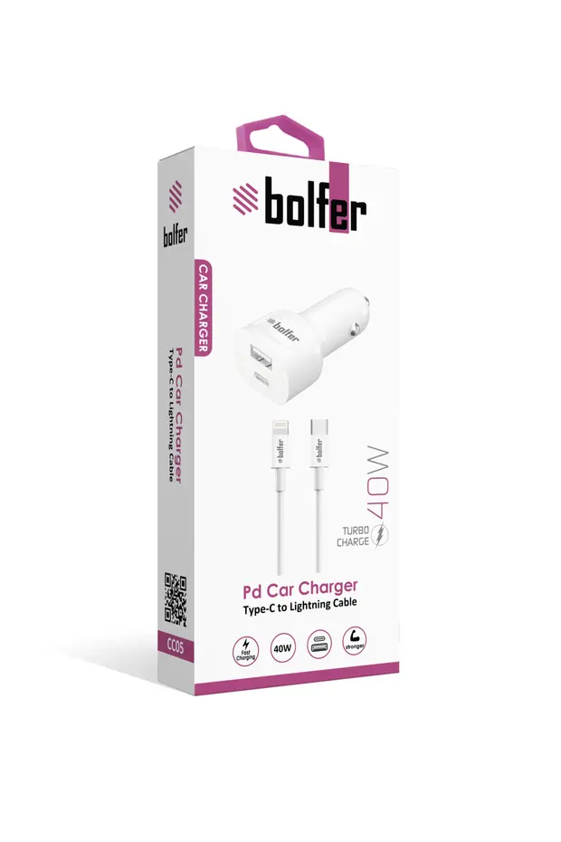 Pd&usb Araç Şarj Seti Iphone 3.0 A 40 W Beyaz Araç Şarj Aleti