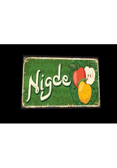niğde şehir posterleri retro ahşap poster