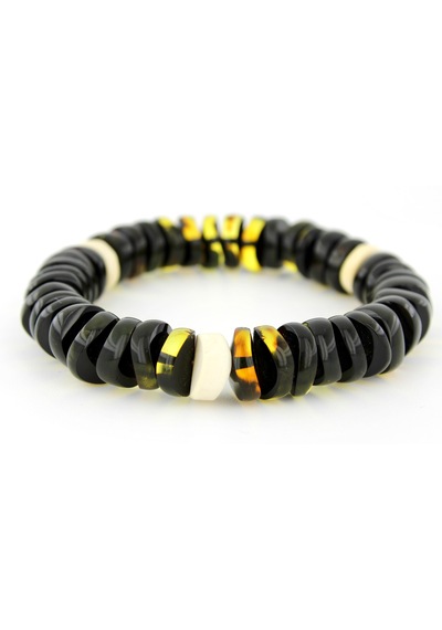 Kehribar Bileklik Özel Tasarım Ambergold Blk23-64 Çok Renkli
