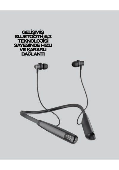 Bluetooth 5.3 Boyun Bantlı Kulaklık - Oyun Ve Müzik Modu, Sd Kart Desteği Renkli