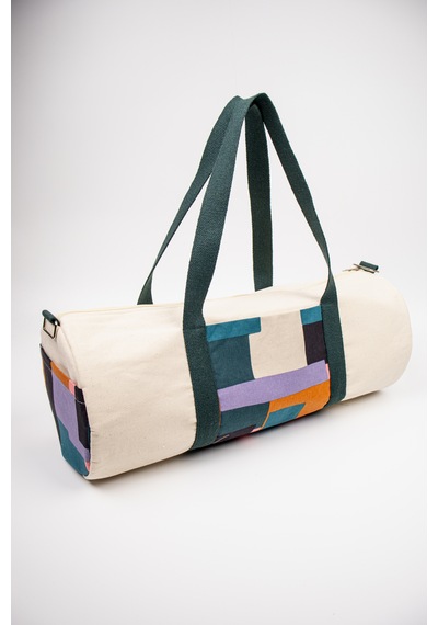 Fabric Craft Bag Spor Çantası Kanvas Günlük Seyahat Ve Fitness Çantası Unisex Krem