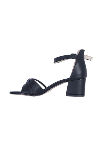 Ayakcenter Byn Ayışığı By23 Siyah Cilt Kadın 6cm Topuklu Sandalet Sıyah