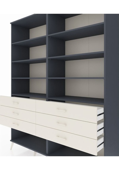 Hyperion Gardrop 8 Raflı 6 Çekmeceli 176x44x221 Antrasit-antrasit/aytaşı Antrasit/aytaşı Hyperion Gardrop 8 Raflı 6 Çekmeceli 176x44x221 Antrasit-antrasit/aytaşı Antrasit/aytaşı