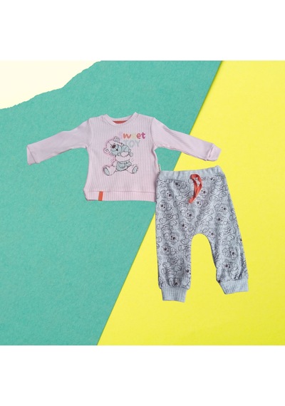 Babyrıse Babyrise Sweet Toy Fitilli Kız Çocuk Takım Pembe Babyrıse Babyrise Sweet Toy Fitilli Kız Çocuk Takım Pembe