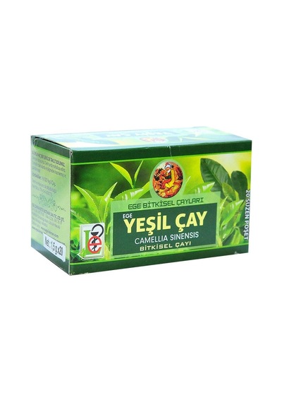 Ege Lokman Yeşil Bitkisel Süzen Poşet Çay 20 x 1.5 G